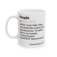 PEOPLE - SELFISH - WHITE MUG