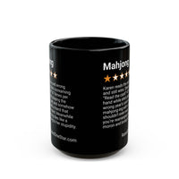 MAHJONG - READ THE CARD - BLACK MUG