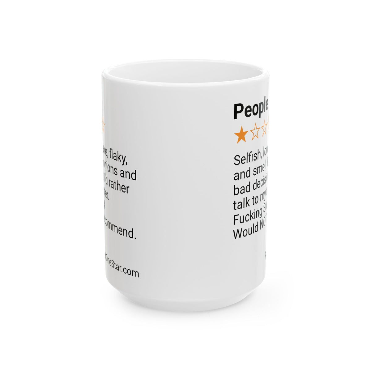 PEOPLE - SELFISH - WHITE MUG