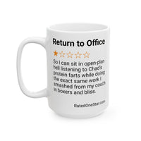 RETURN TO OFFICE - PROTEIN FARTS - WHITE MUG