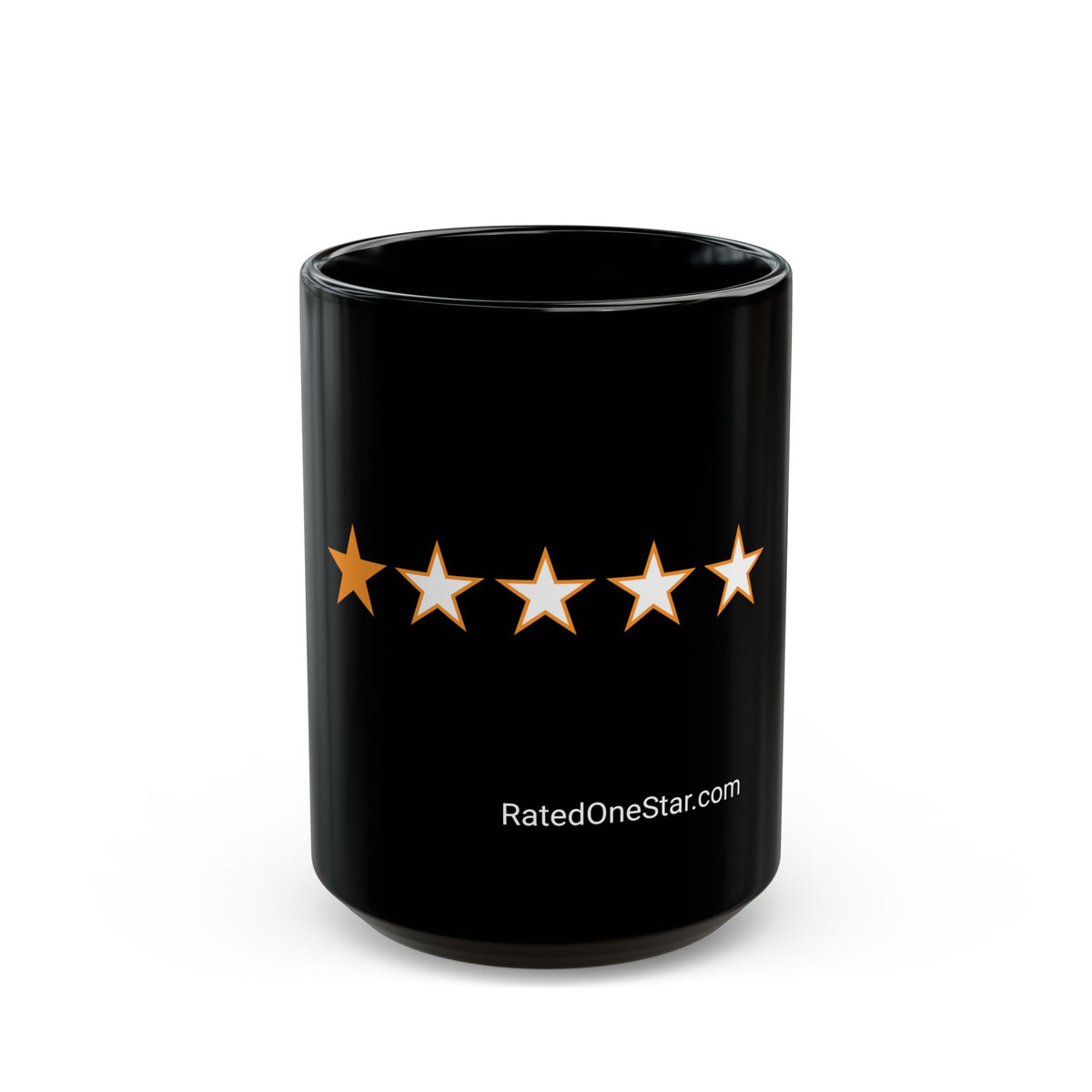 RATED ONE STAR - MUG BLACK