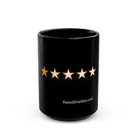 RATED ONE STAR - MUG BLACK