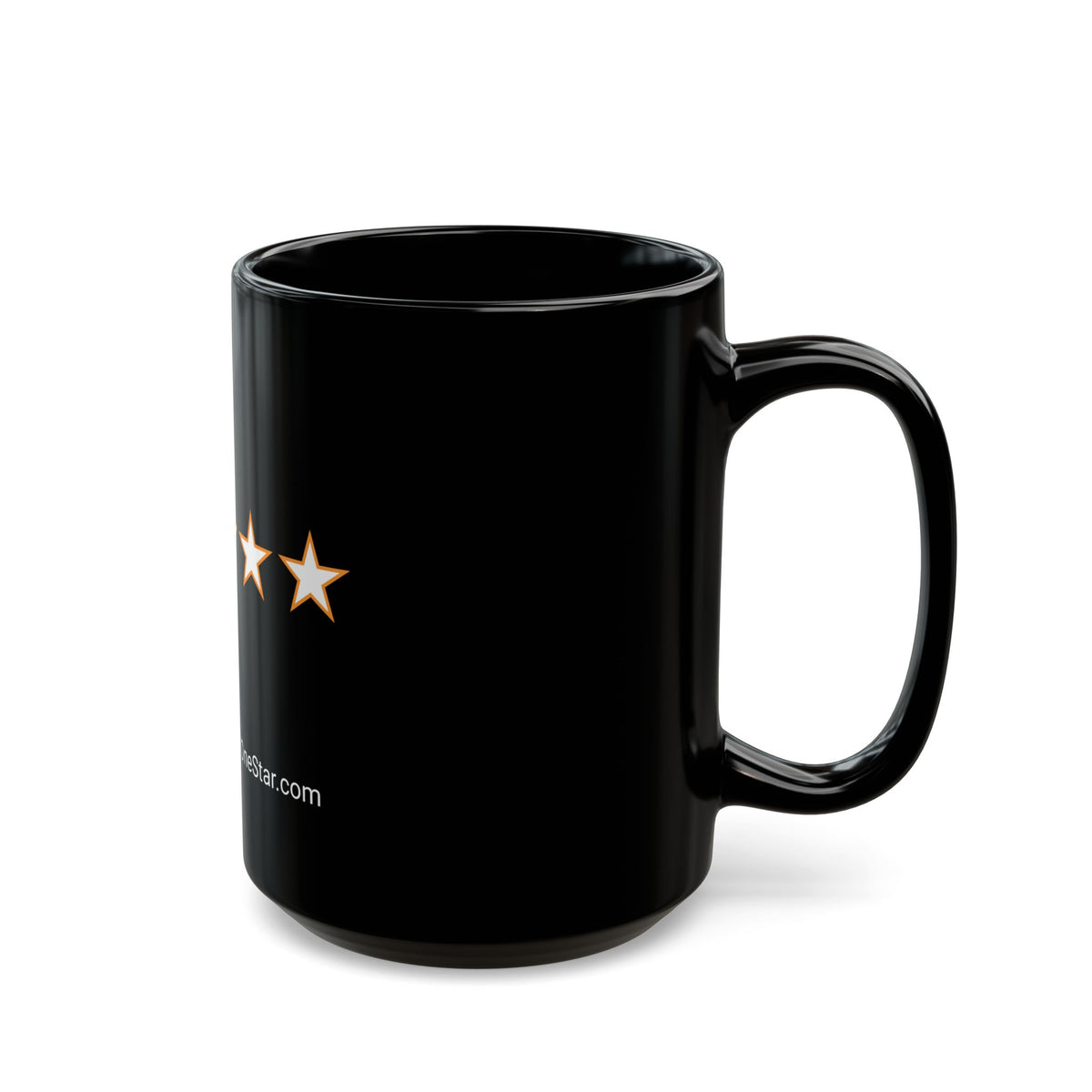 RATED ONE STAR - MUG BLACK