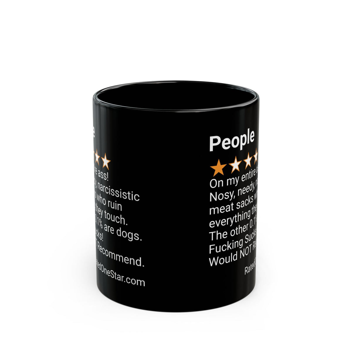 PEOPLE - MEAT SACKS - BLACK MUG
