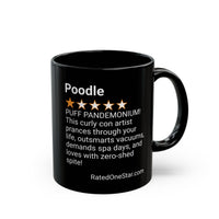 DOGS - POODLE - BLACK MUG