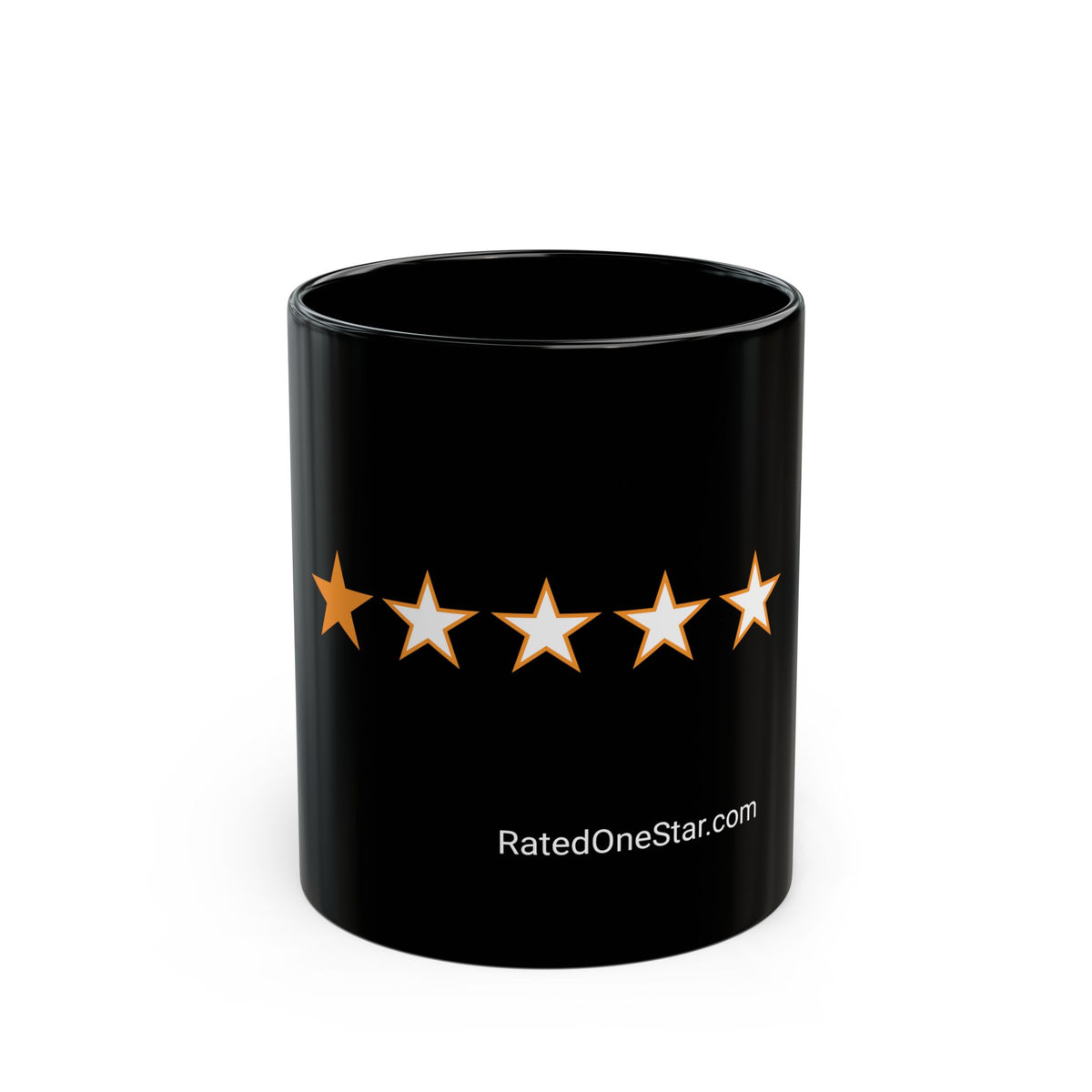 RATED ONE STAR - MUG BLACK