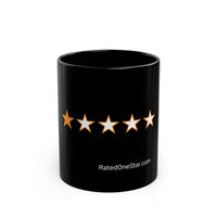RATED ONE STAR - MUG BLACK