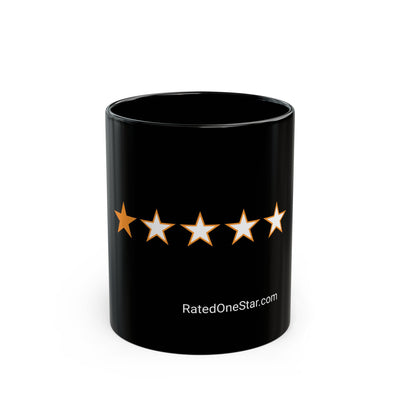 RATED ONE STAR - MUG BLACK