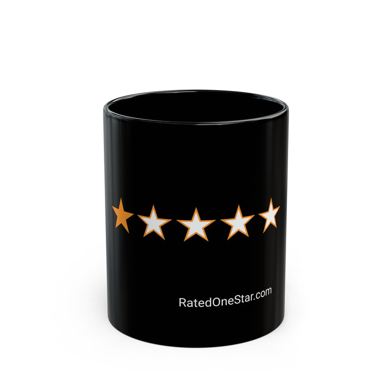 RATED ONE STAR - MUG BLACK