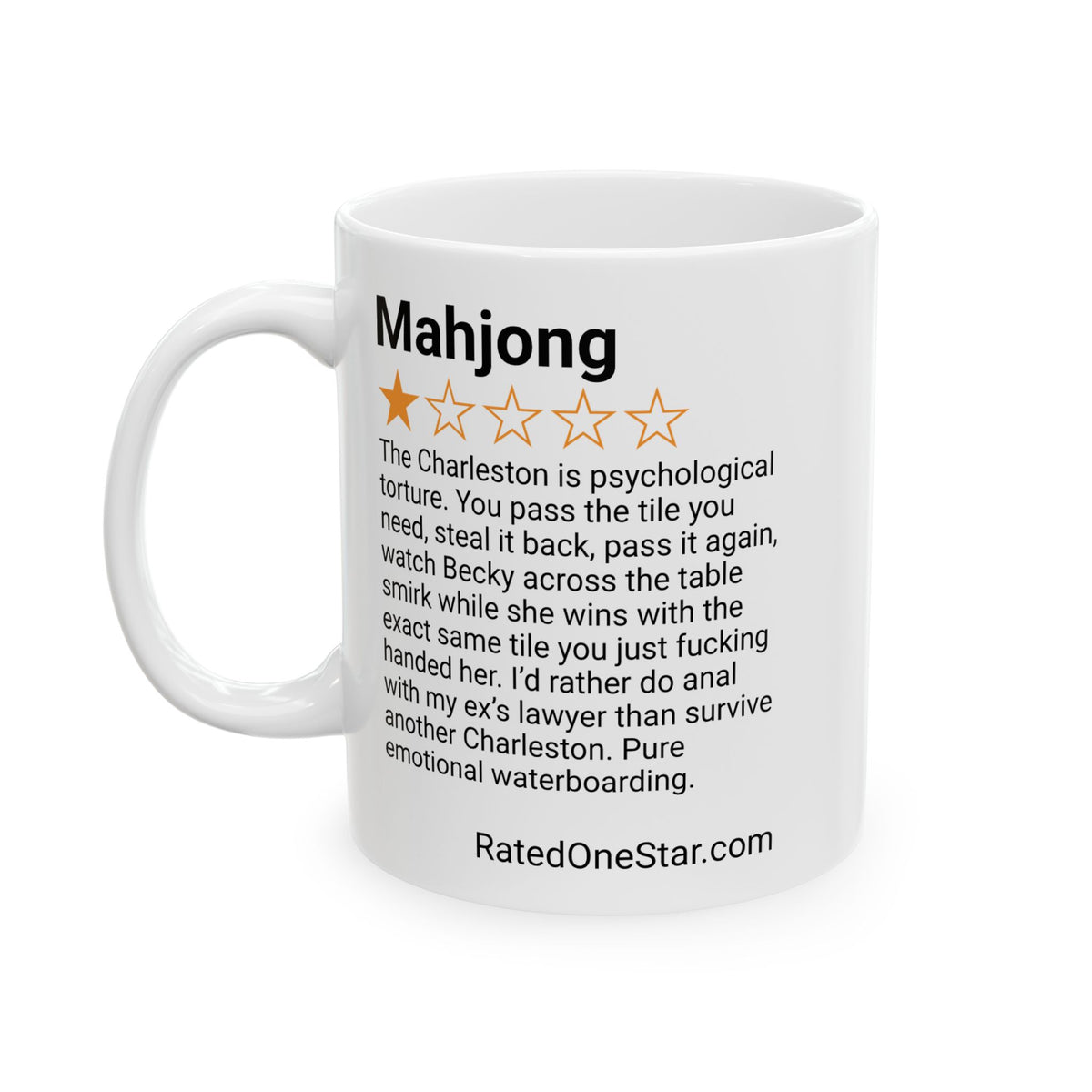 MAHJONG - CHARLESTON - WHITE MUG