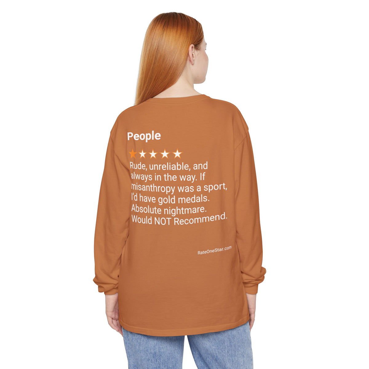 PEOPLE - RUDE - BACK PRINT