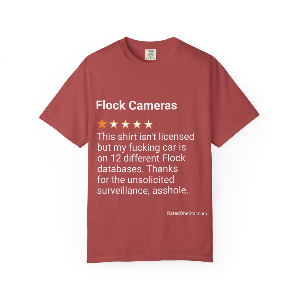 FLOCK CAMERAS - LICENSE - FRONT PRINT