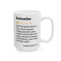 DOGS - ROTTWEILER - WHITE MUG