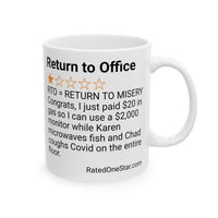RETURN TO OFFICE - MICROWAVE FISH - WHITE MUG