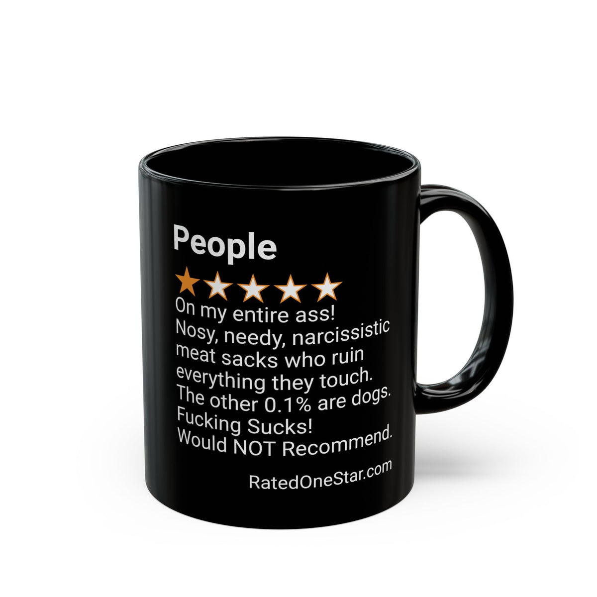 PEOPLE - MEAT SACKS - BLACK MUG