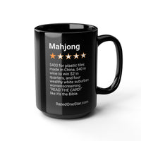 MAHJONG - BIBLE - BLACK MUG