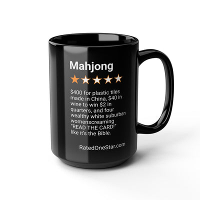 MAHJONG - BIBLE - BLACK MUG