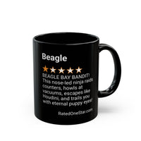 DOGS - BEAGLE - BLACK MUG