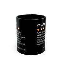 PEOPLE - RUDE - BLACK MUG