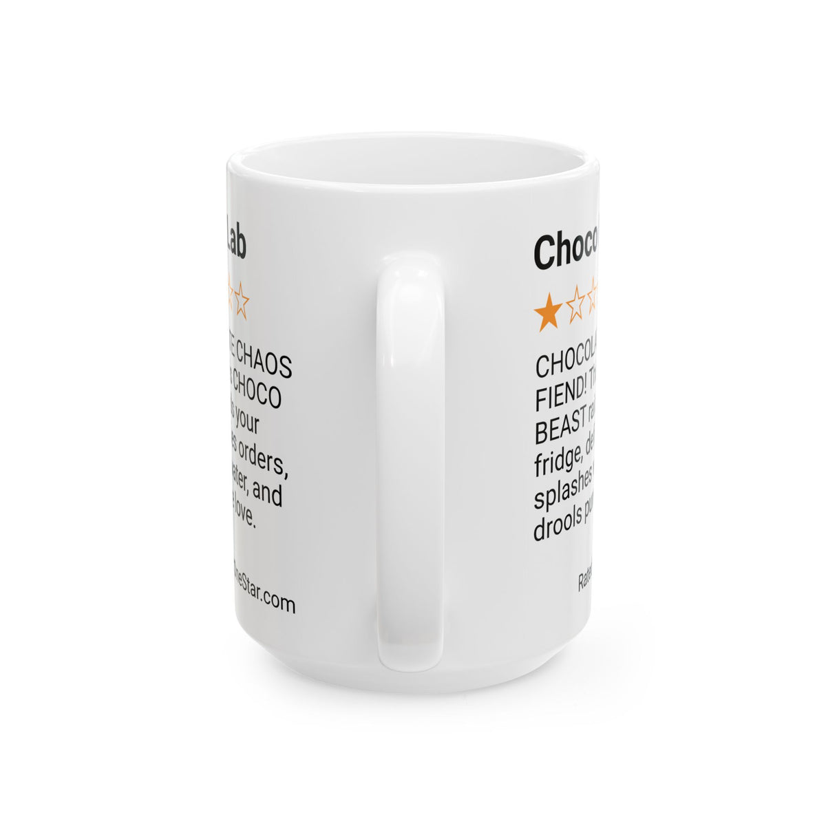 DOGS - CHOCO LAB - WHITE MUG