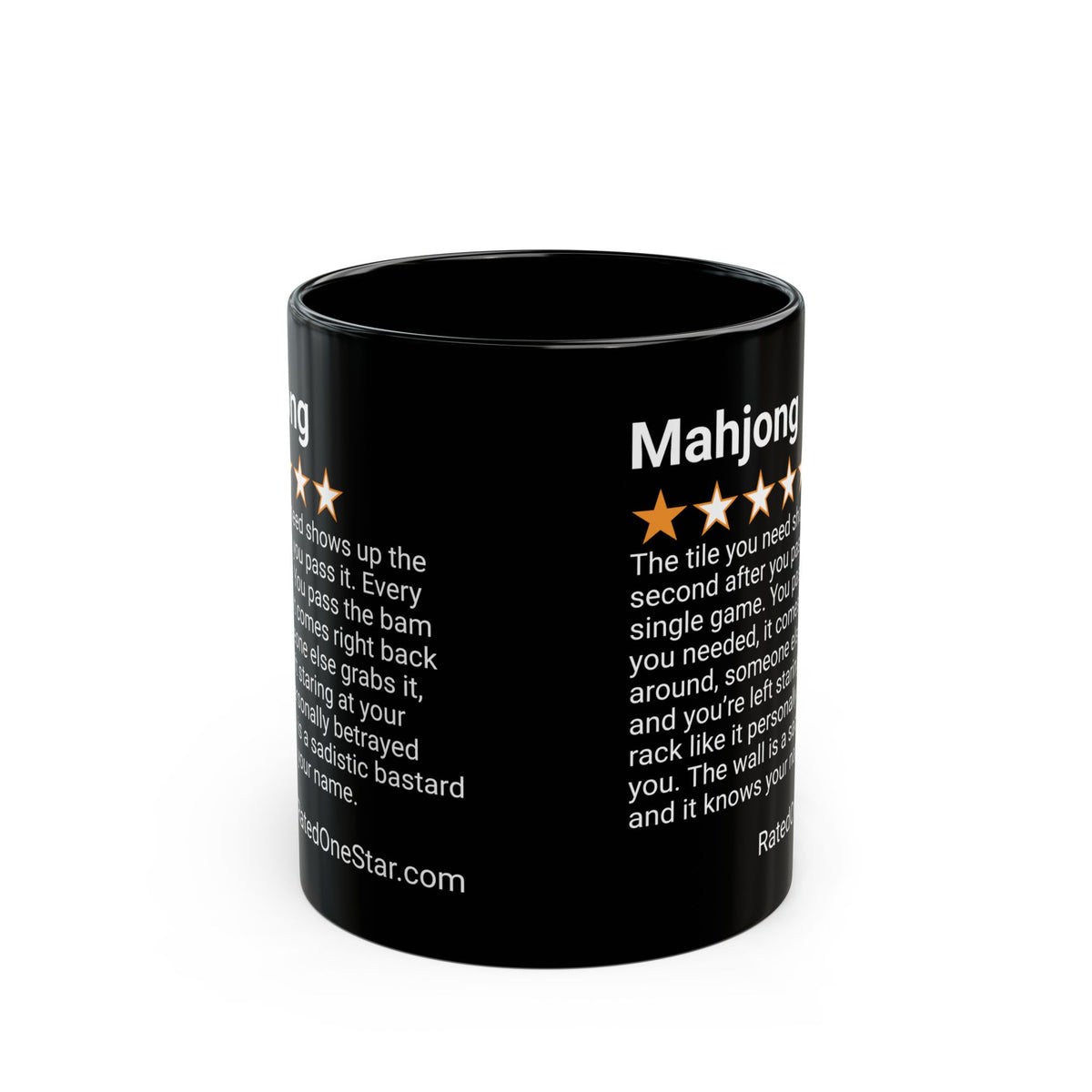 MAHJONG - TILE YOU NEED - BLACK MUG