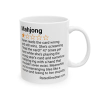 MAHJONG - READ THE CARD - WHITE MUG