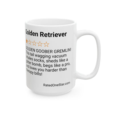DOGS - GOLDEN RETRIEVER - WHITE MUG