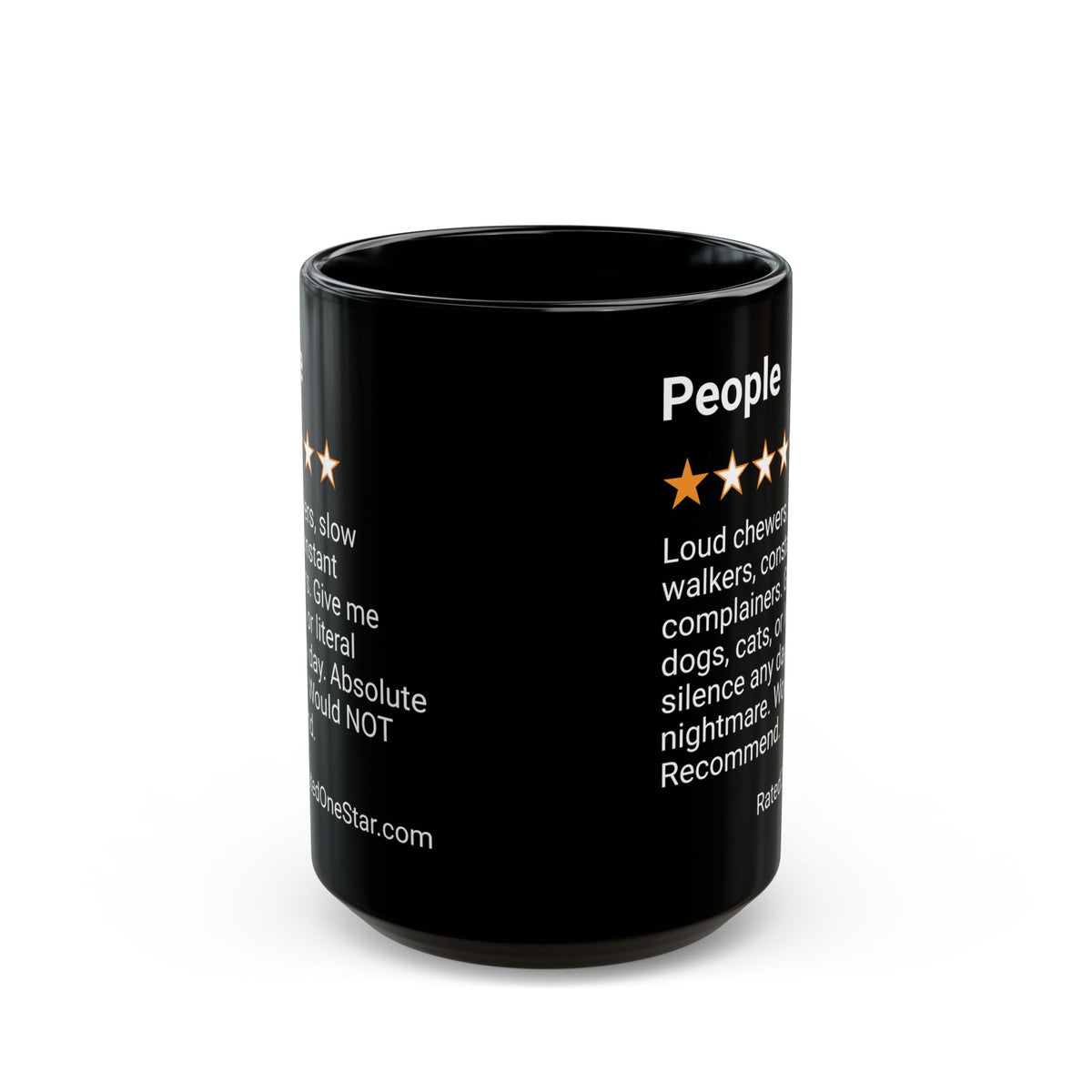 PEOPLE - LOUD CHEWERS - BLACK MUG