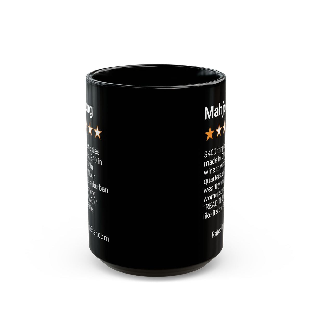 MAHJONG - BIBLE - BLACK MUG