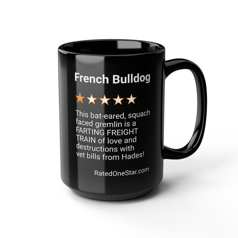 DOGS - FRENCH BULLDOG - BLACK MUG
