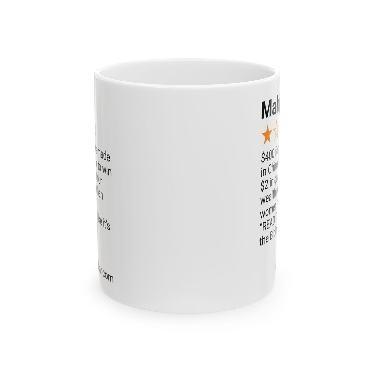 MAHJONG - BIBLE - WHITE MUG