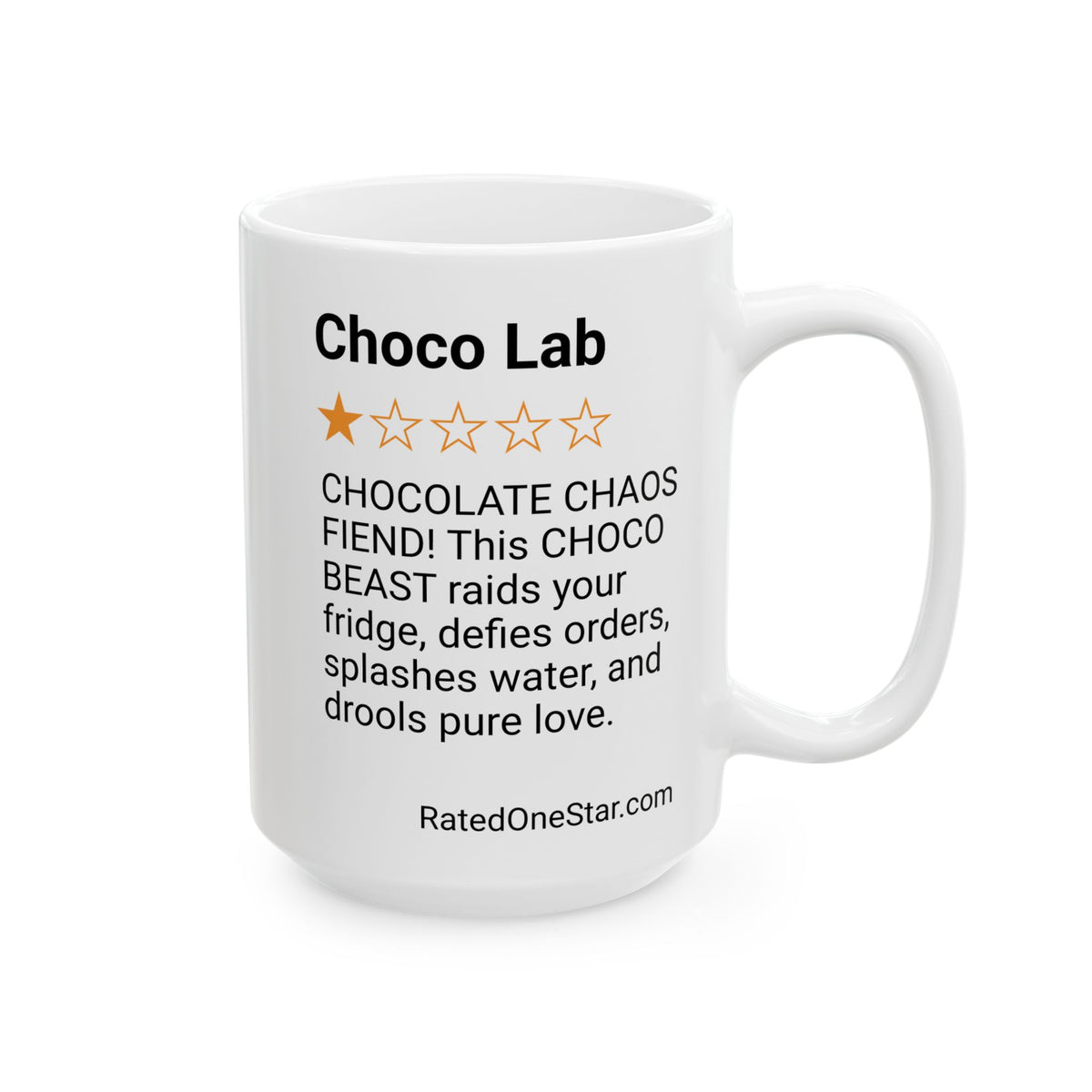 DOGS - CHOCO LAB - WHITE MUG