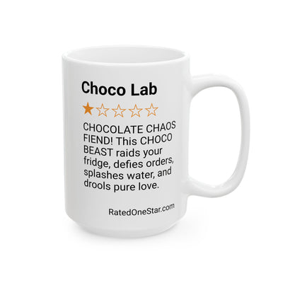DOGS - CHOCO LAB - WHITE MUG