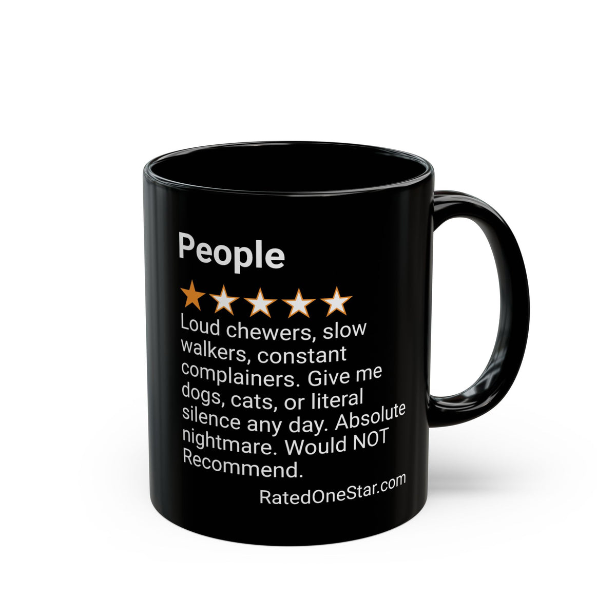 PEOPLE - LOUD CHEWERS - BLACK MUG
