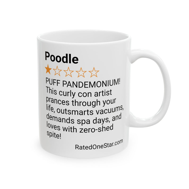 DOGS - POODLE - WHITE MUG