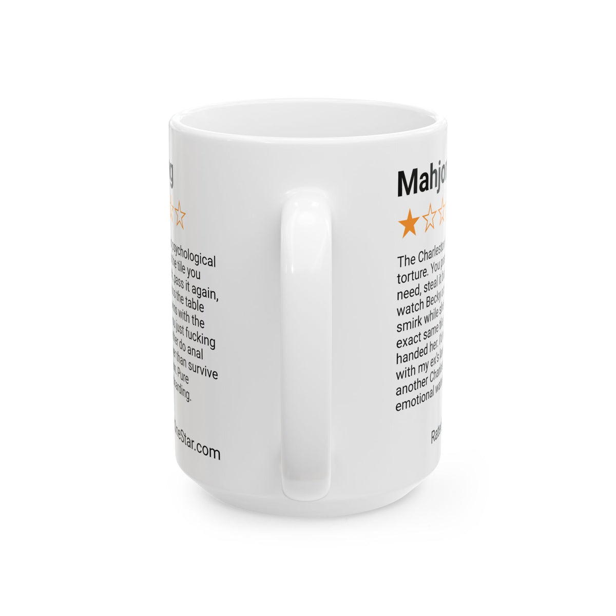 MAHJONG - CHARLESTON - WHITE MUG