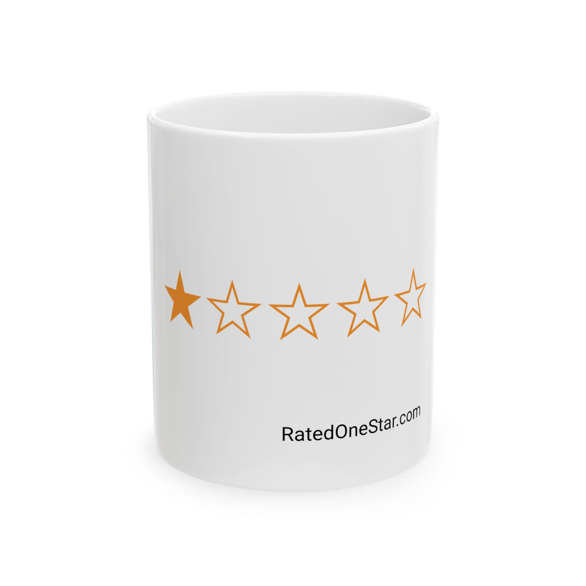 RATED ONE STAR - MUG WHITE